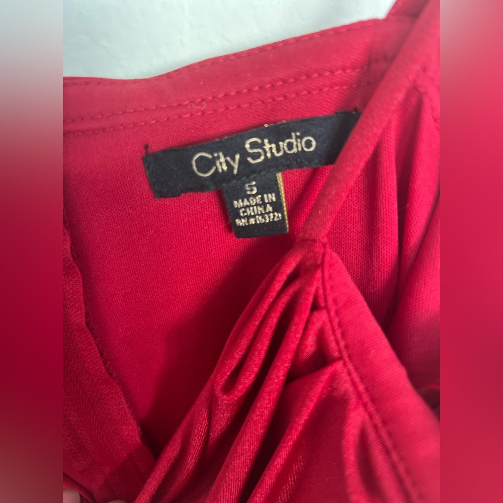 Mini Red Dress - Picture 4 of 5